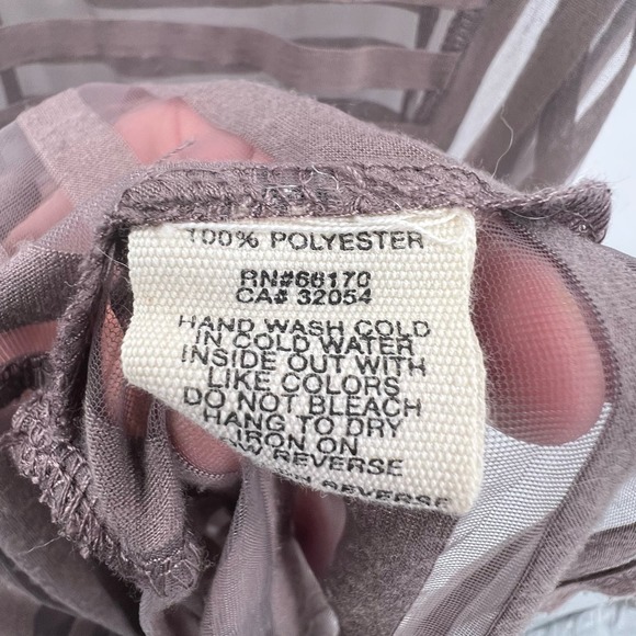 UO x Coincidence & Chance Sheer Stripe Maxi Dress Cover Up Women’s Large Purple - Picture 7 of 7